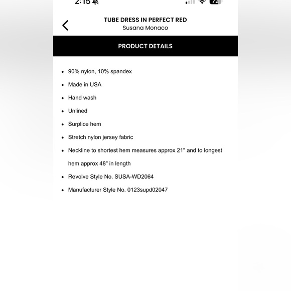 Revolve Susana Monaco tube dress M - Picture 5 of 8